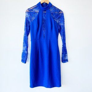 Cobalt Blue Lace Dress - Lulus
